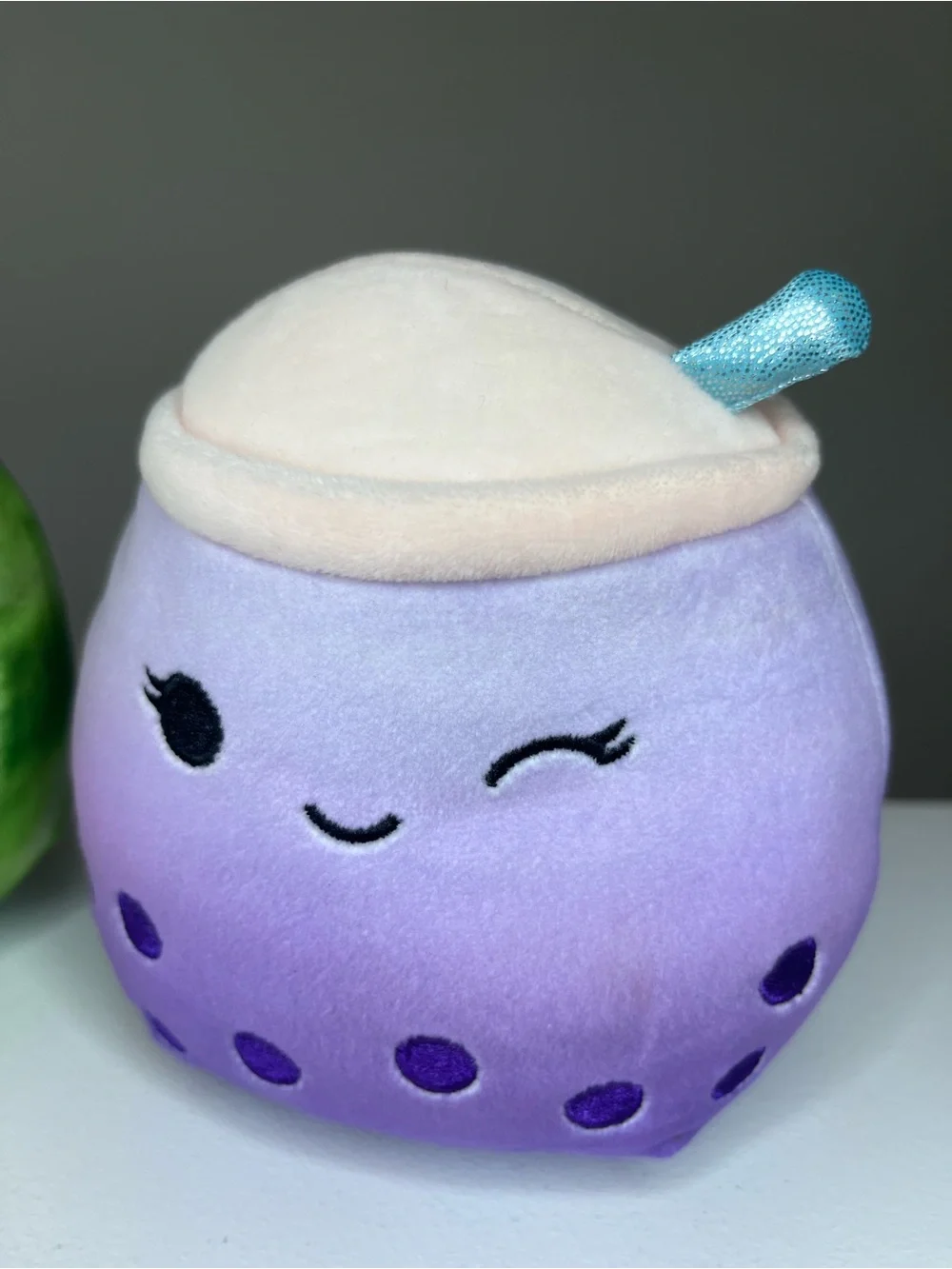 Squishmallows Pink & Green Citrus Plush Pillow
